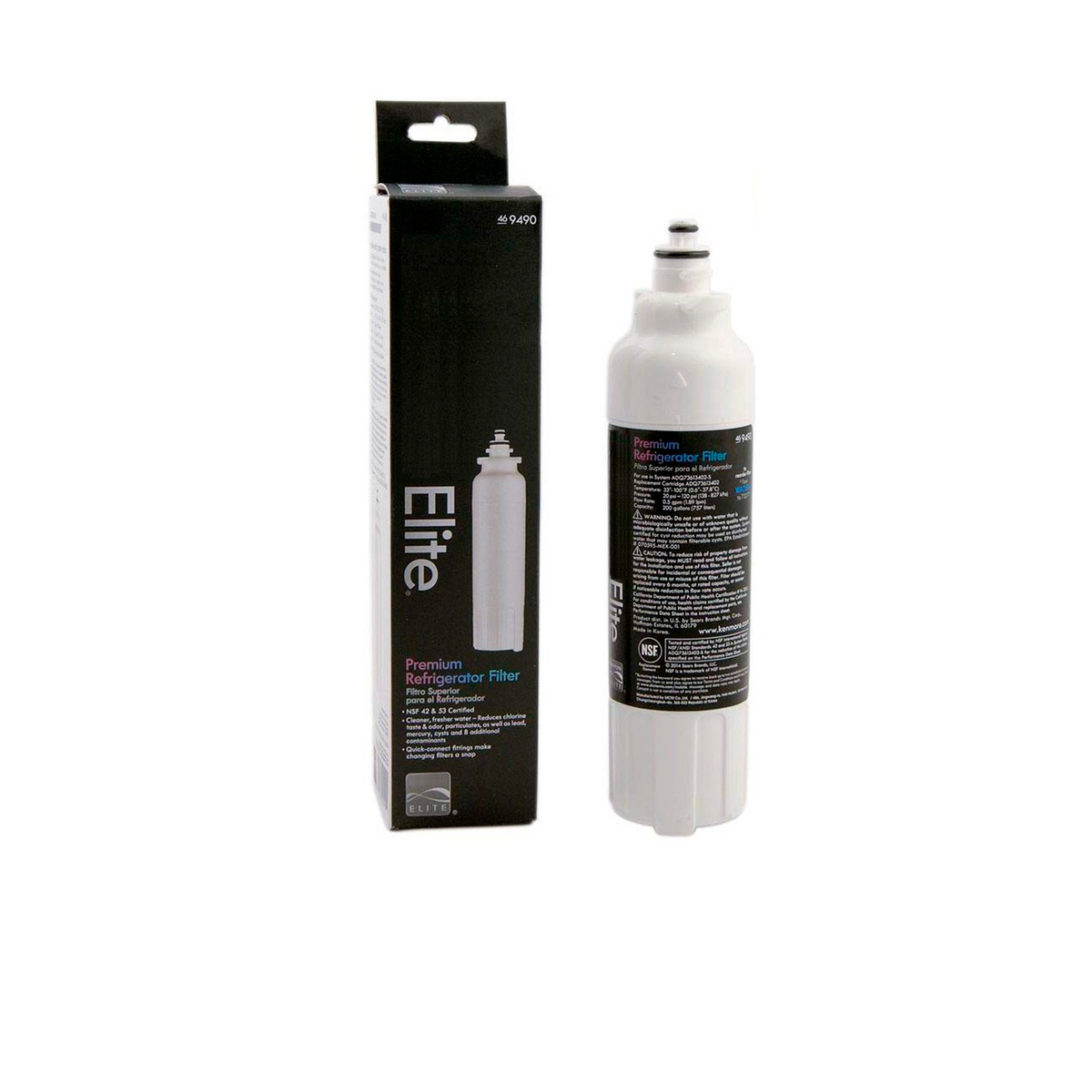 Kenmore Elite 9490, ADQ73613402 Replacement Refrigerator Water Filter